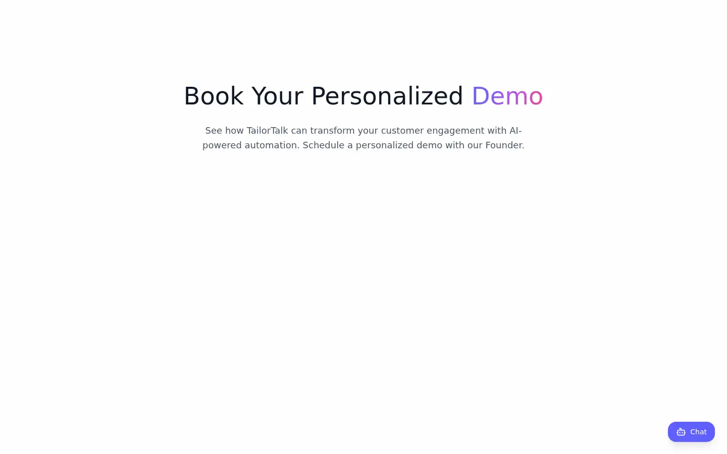 Screenshot of tailortalk.ai