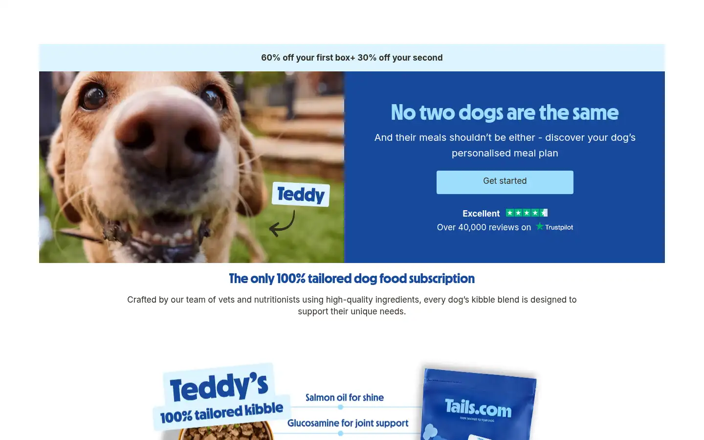 Screenshot of tails.com