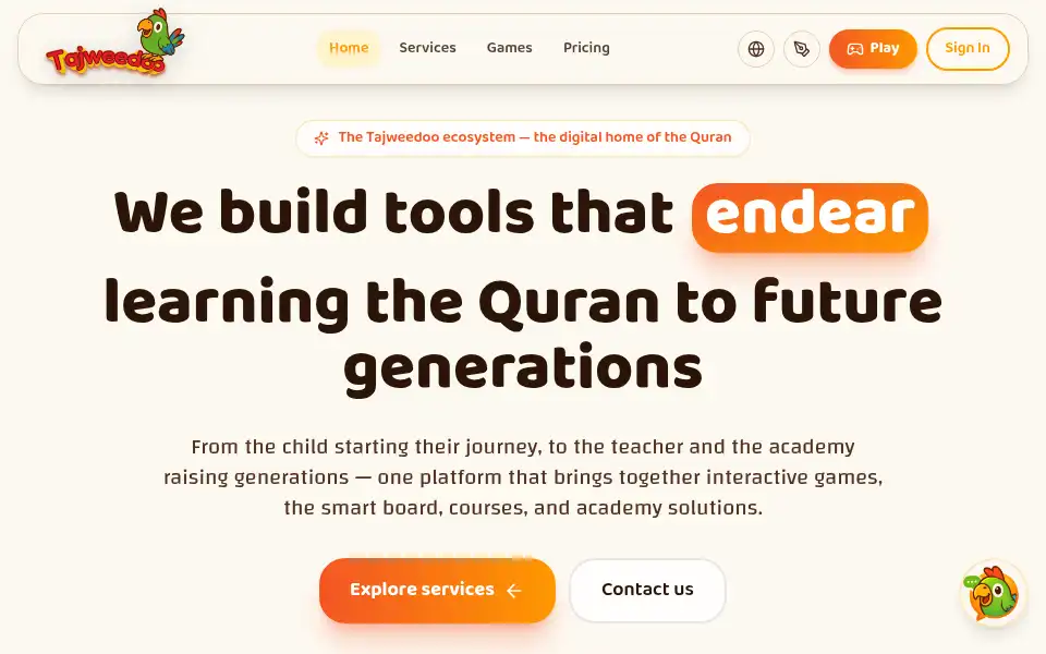 Screenshot of tajweedoo.com
