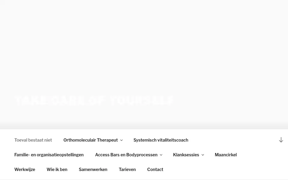 Screenshot of takecareofyourself.nl