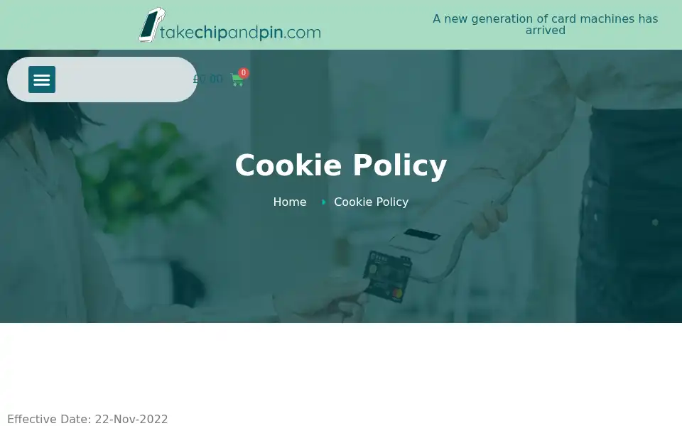 Screenshot of takechipandpin.com