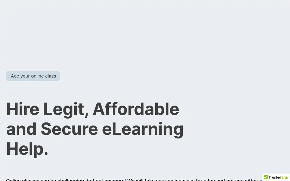 Screenshot of takemyonlineclassusa.com
