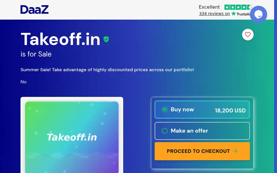 Screenshot of takeoff.in