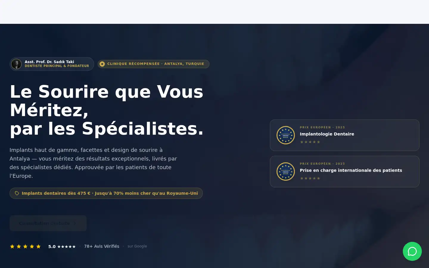 Screenshot of takident.com
