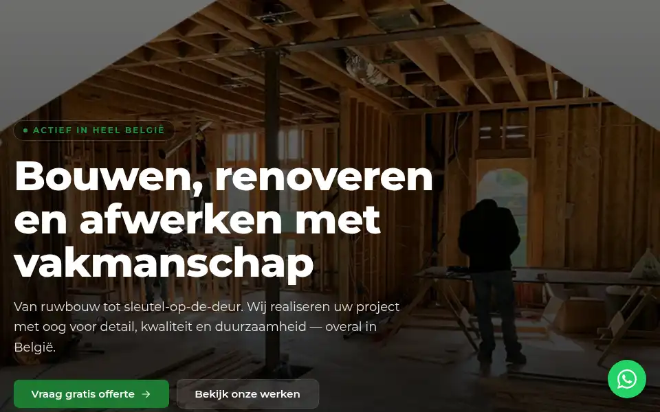 Screenshot of talaatbouwgroup.be