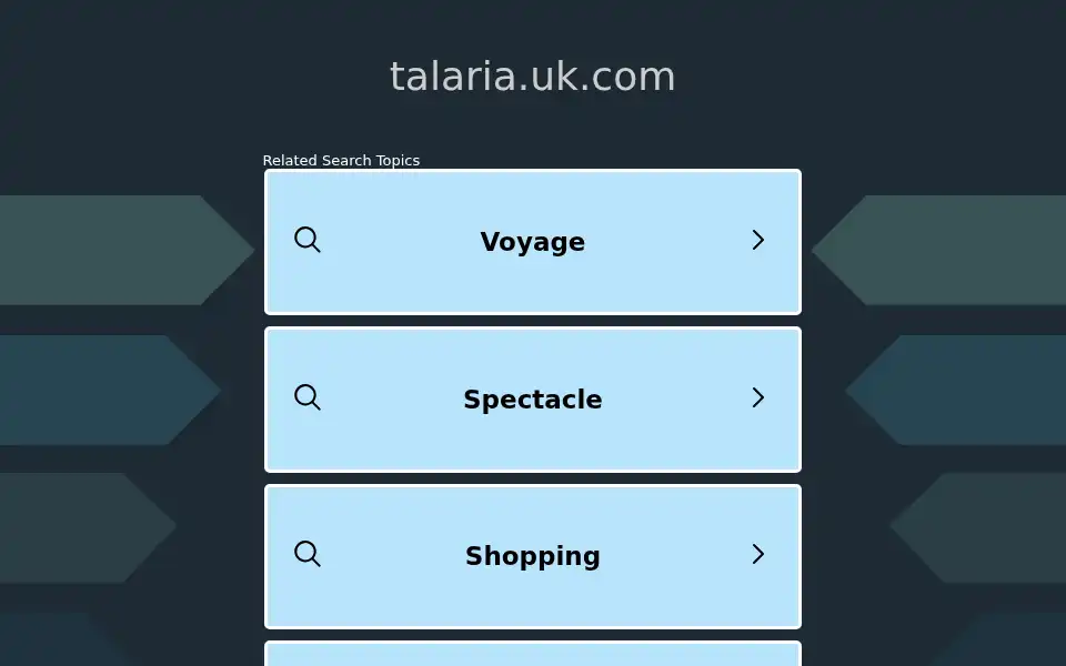 Screenshot of talaria.uk.com