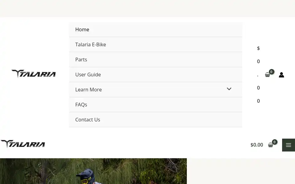 Screenshot of talariaebikestore.com