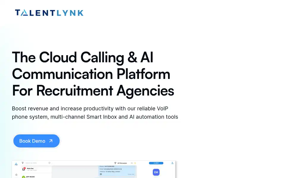 Screenshot of talentlynk.ai