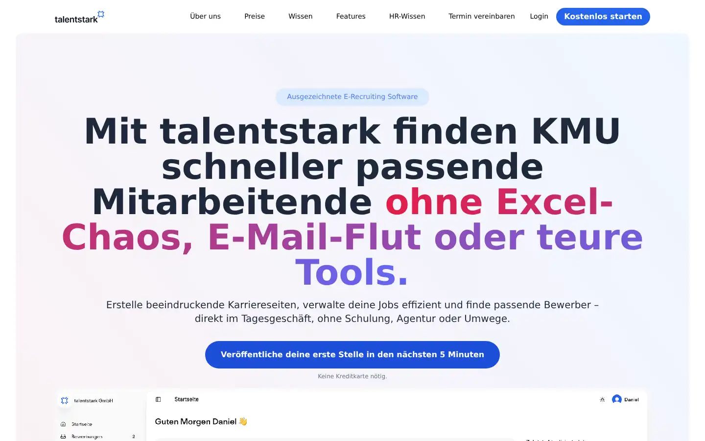 Screenshot of talentstark.de