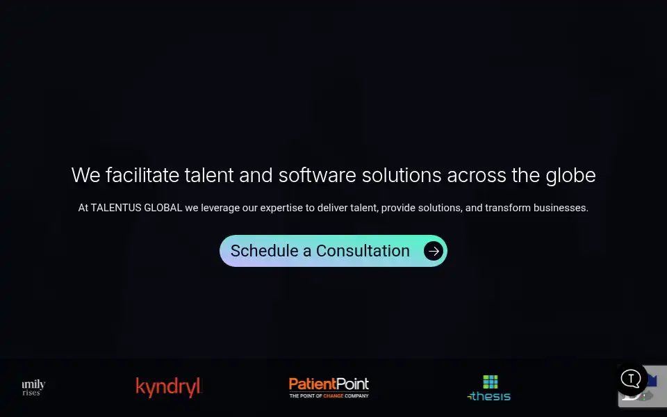 Screenshot of talentus.co