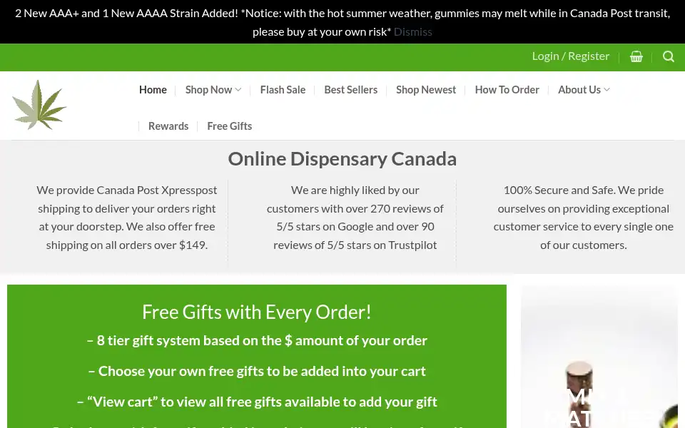 Screenshot of taleoftwostrains.ca