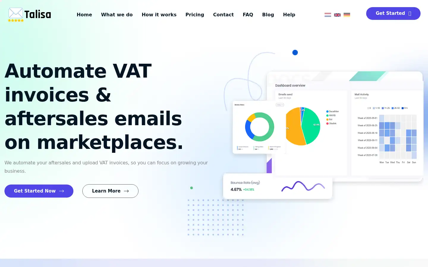 Screenshot of talisa.io
