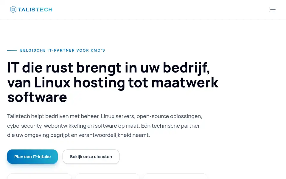 Screenshot of talistech.com