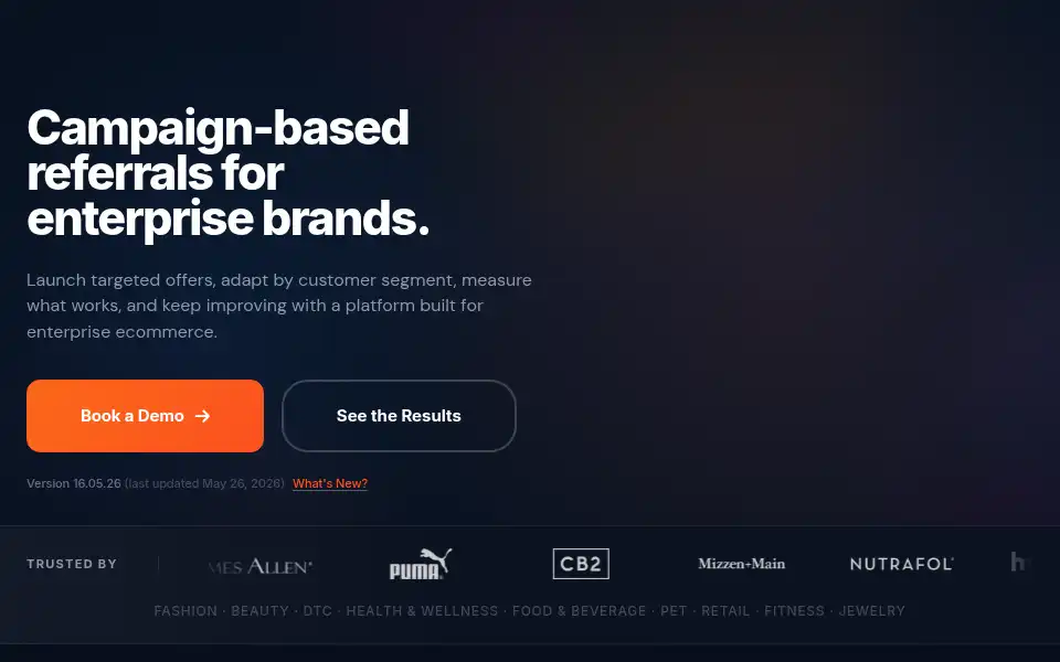 Screenshot of talkable.com