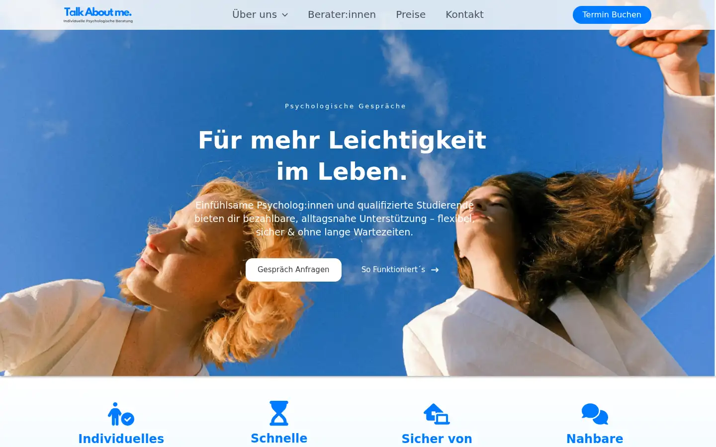 Screenshot of talkaboutme.de