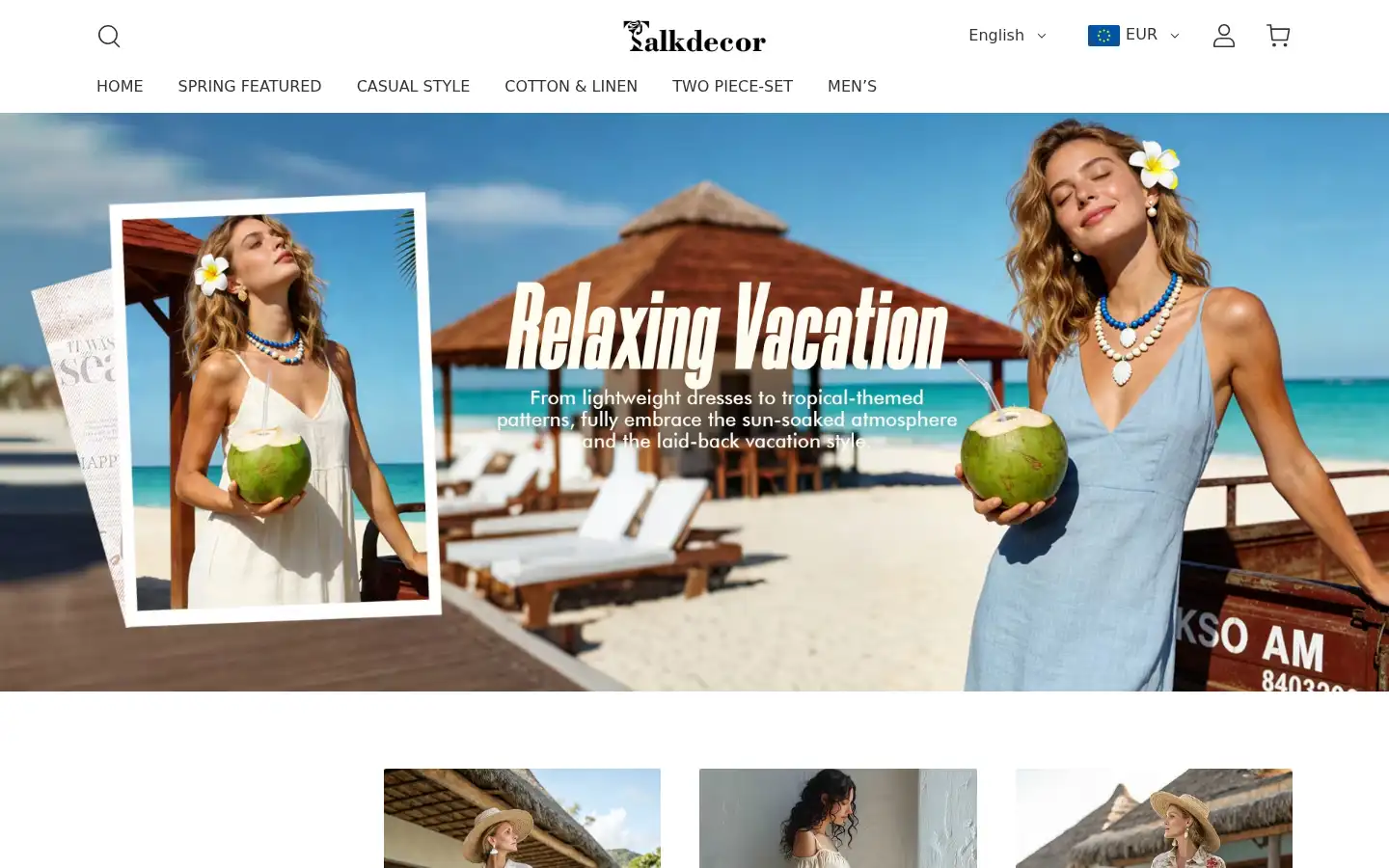 Screenshot of talkdecor.shop