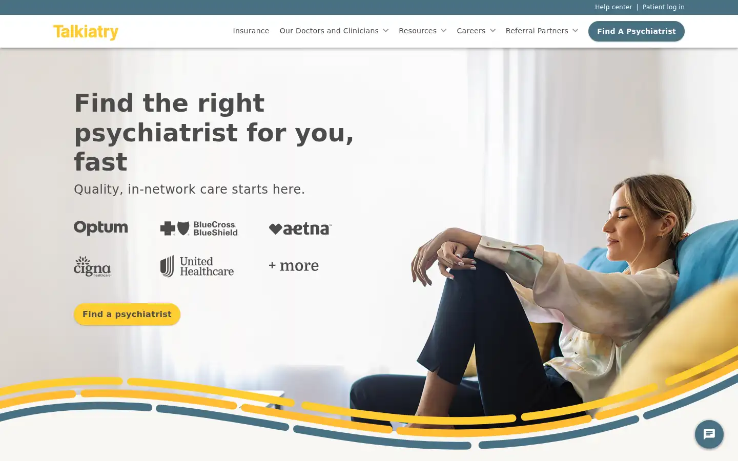 Screenshot of talkiatry.com