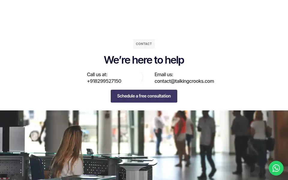 Screenshot of talkingcrooks.com