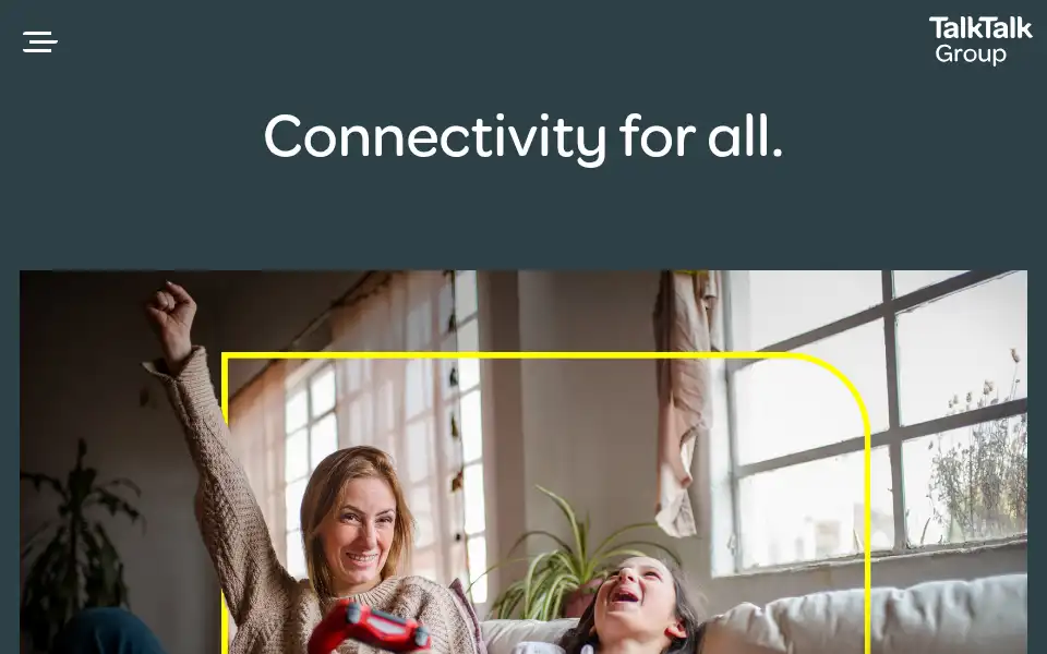 Screenshot of talktalkgroup.com