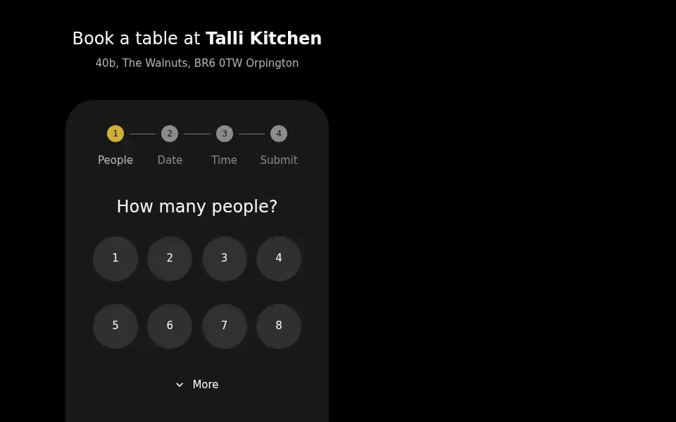 Screenshot of tallikitchen.com