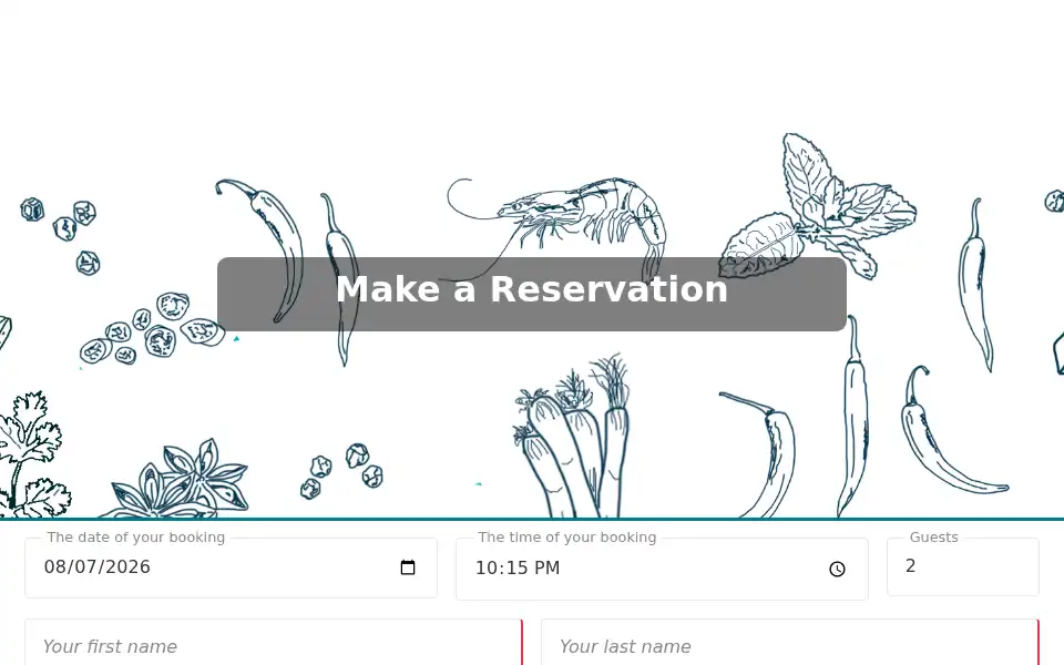 Screenshot of tam-kitchen.com