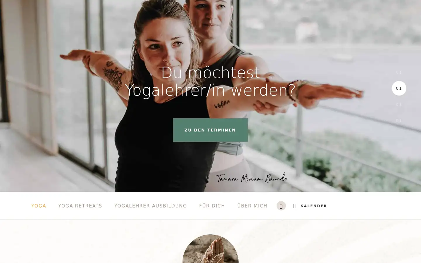 Screenshot of tamaraflussdeslebens.de