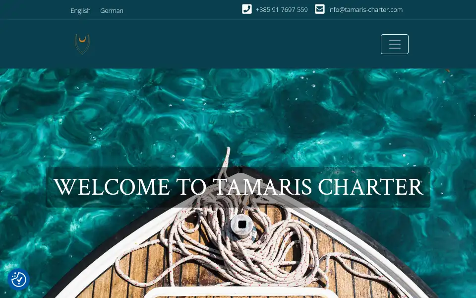 Screenshot of tamaris-charter.com