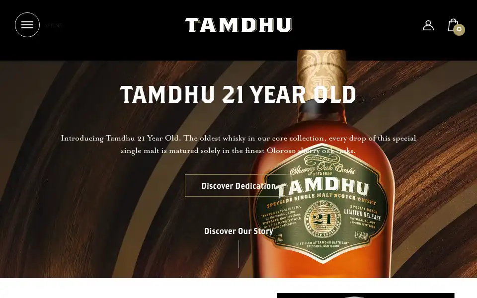 Screenshot of tamdhu.com