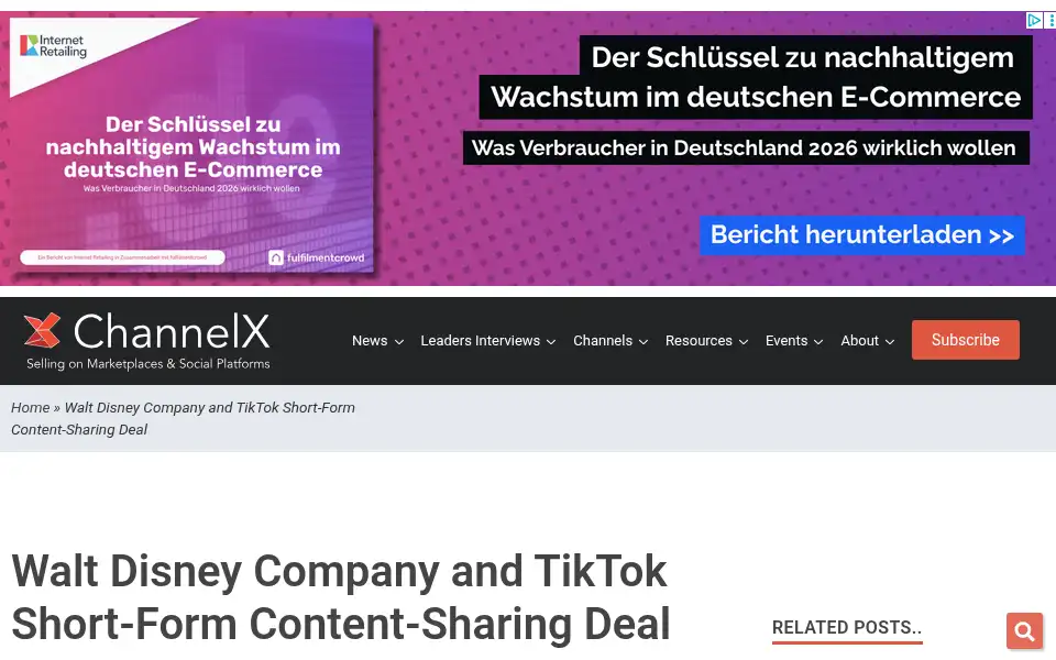Screenshot of tamebay.com