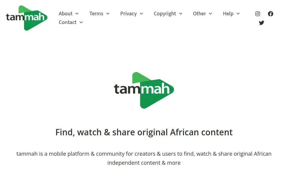 Screenshot of tammah.com