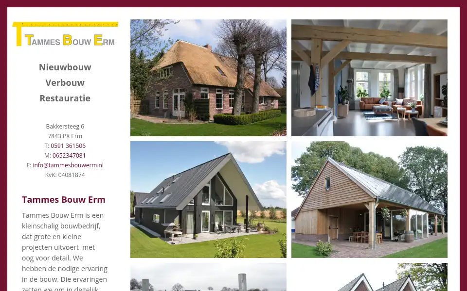 Screenshot of tammesbouwerm.nl