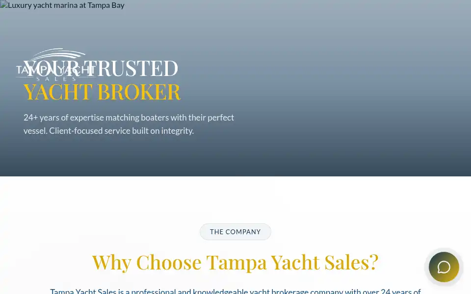 Screenshot of tampayachtsales.com