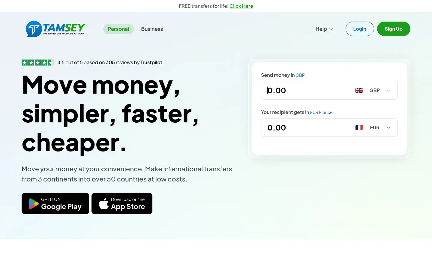 Screenshot of tamseyfs.com