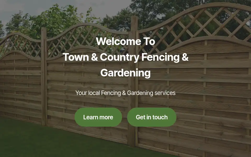 Screenshot of tandcfencing.co.uk