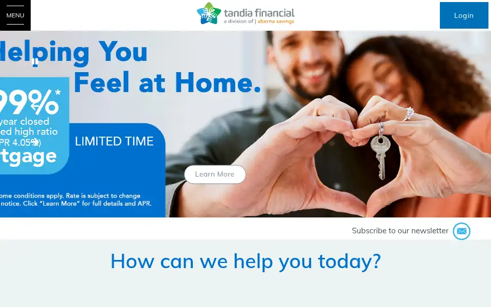 Screenshot of tandia.com
