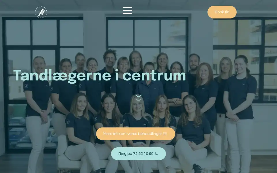 Screenshot of tandlaege.info