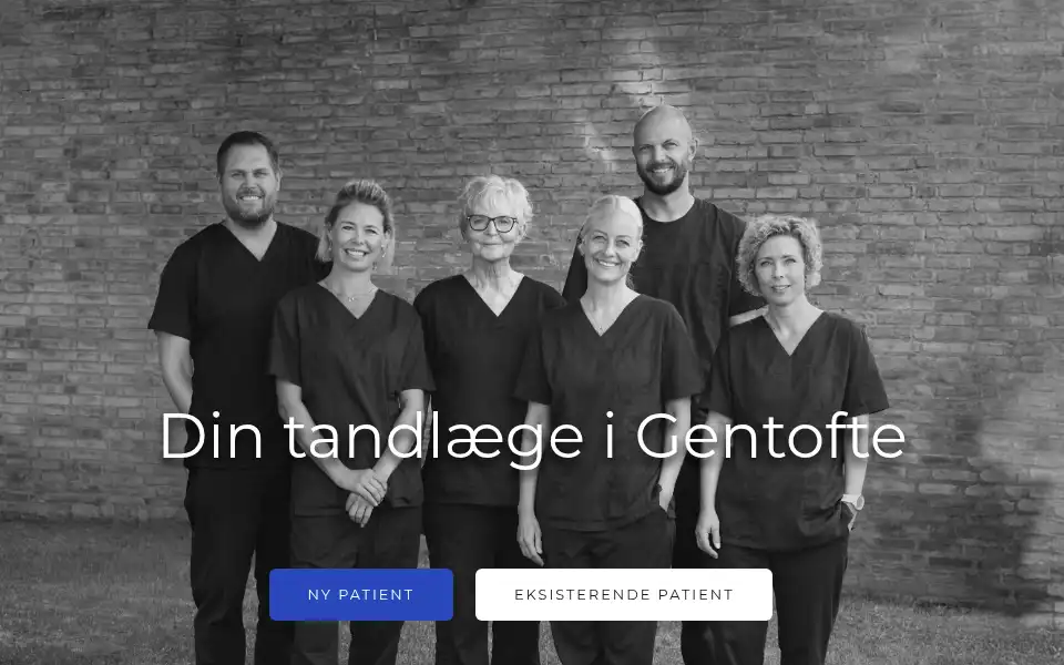 Screenshot of tandlaegegentofte.dk