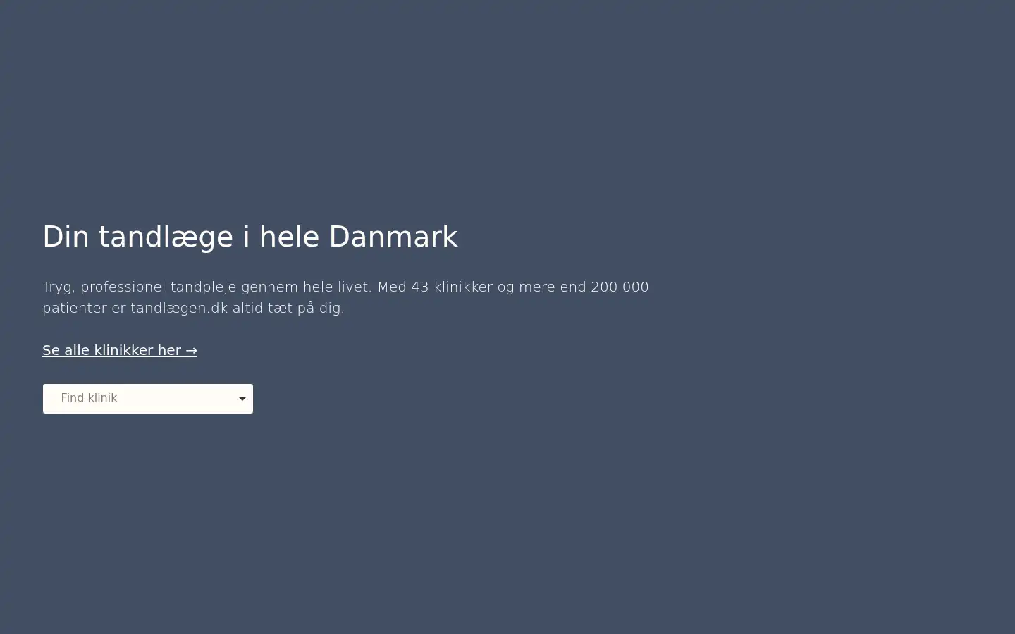 Screenshot of tandlaegen.dk