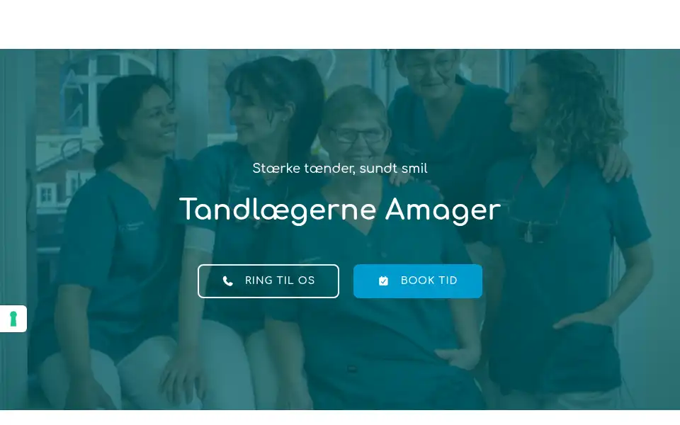 Screenshot of tandlaegerneamager.dk