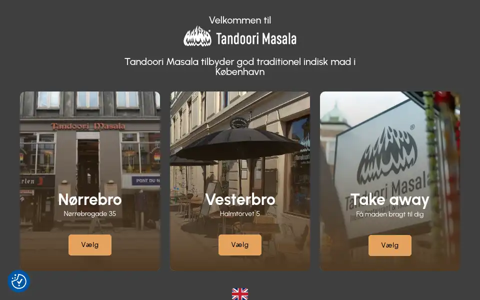 Screenshot of tandoori-masala.dk