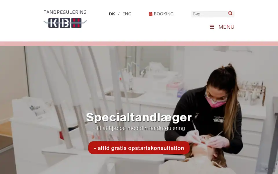 Screenshot of tandreguleringkbh.dk