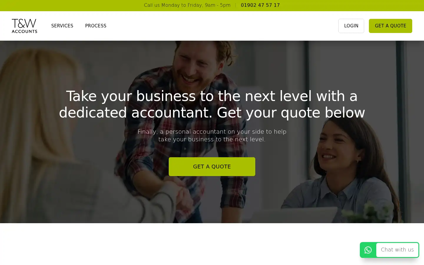 Screenshot of tandwaccounts.co.uk