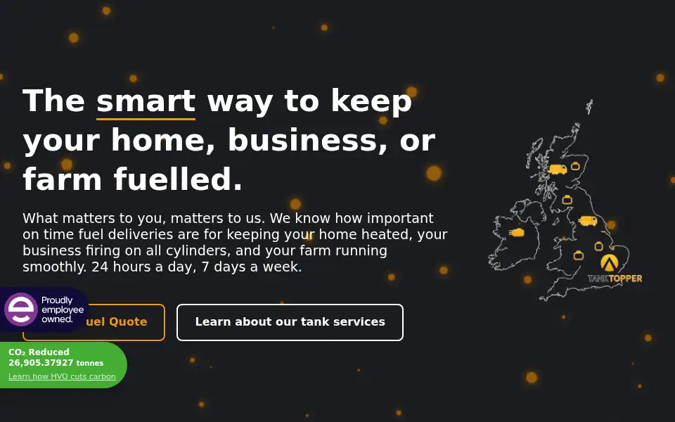 Screenshot of tanktopper.co.uk