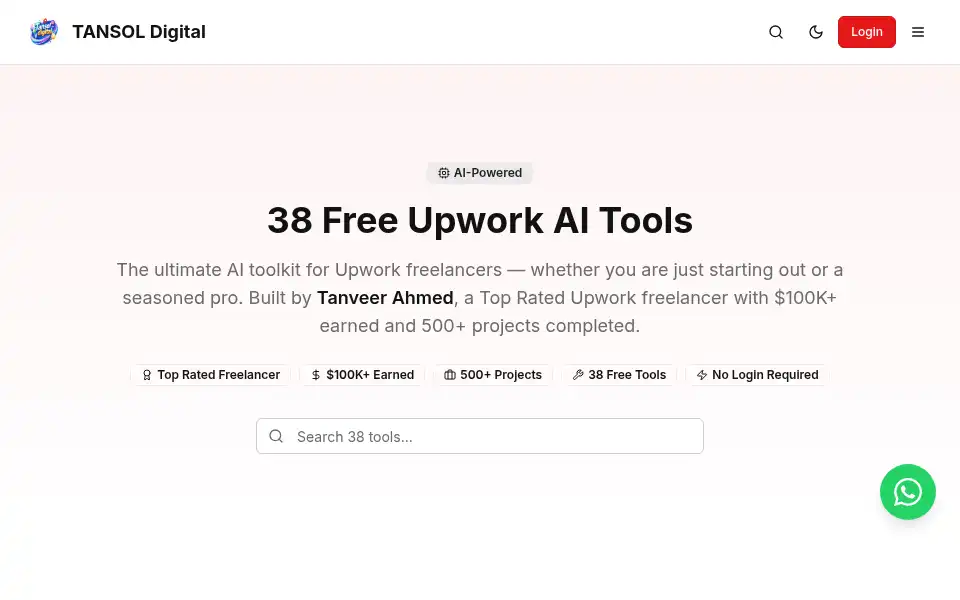 Screenshot of tansoldigital.com