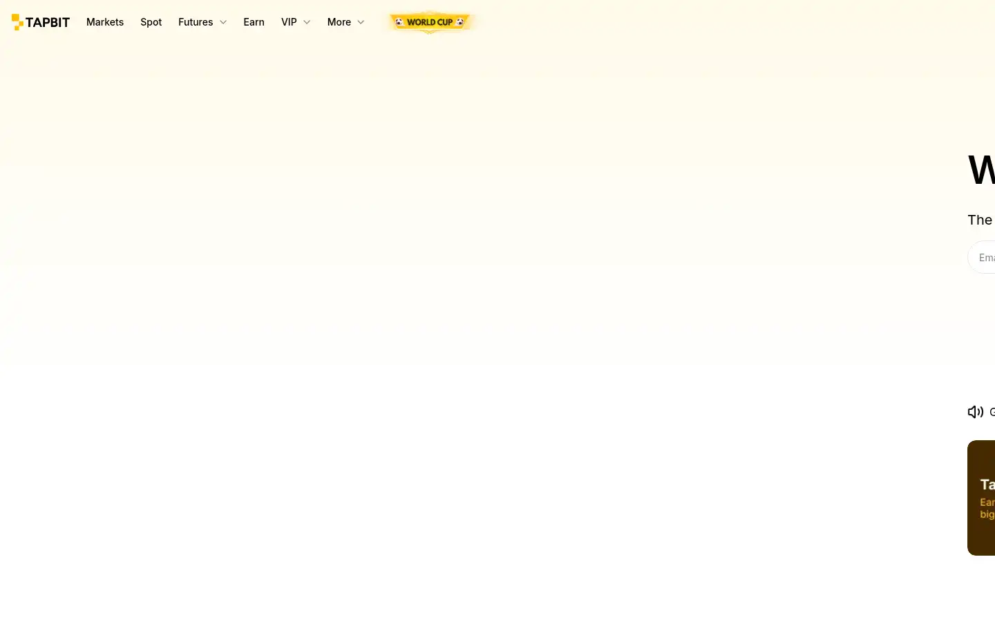 Screenshot of tapbit.com