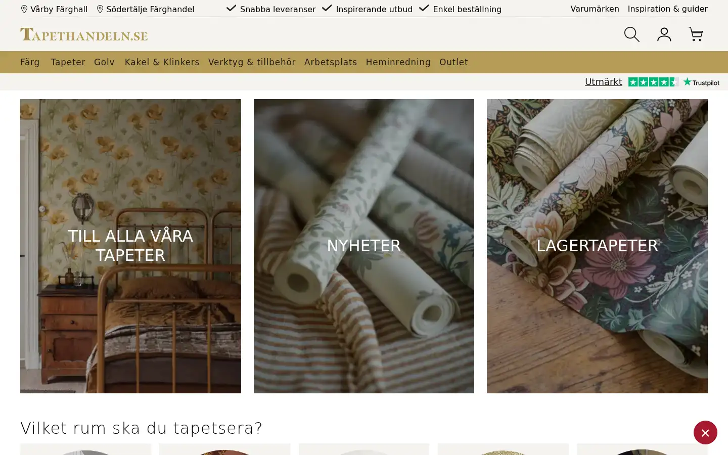 Screenshot of tapethandeln.se