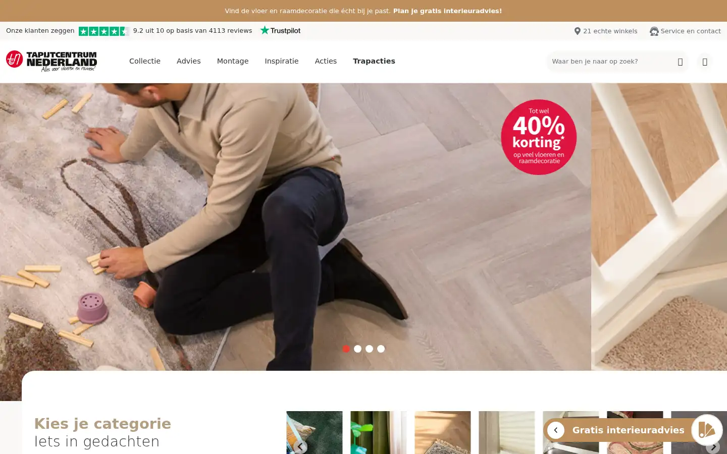 Screenshot of tapijtcentrum.nl