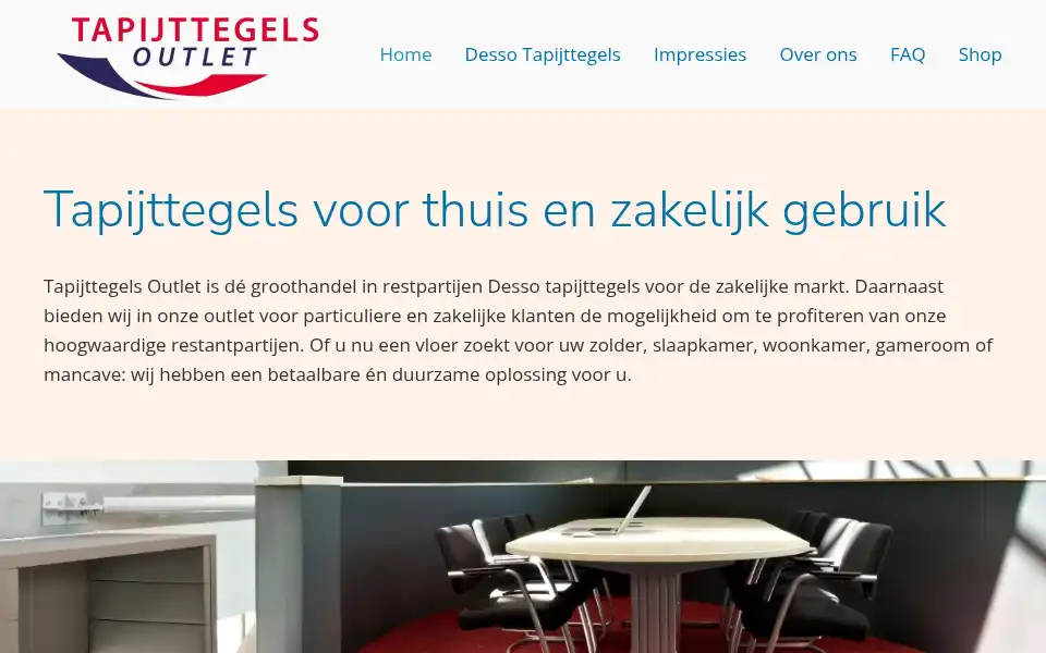 Screenshot of tapijttegels-outlet.nl