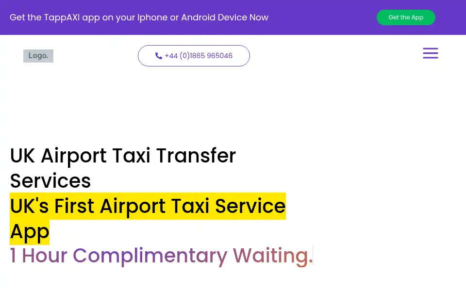 Screenshot of tappaxi.com