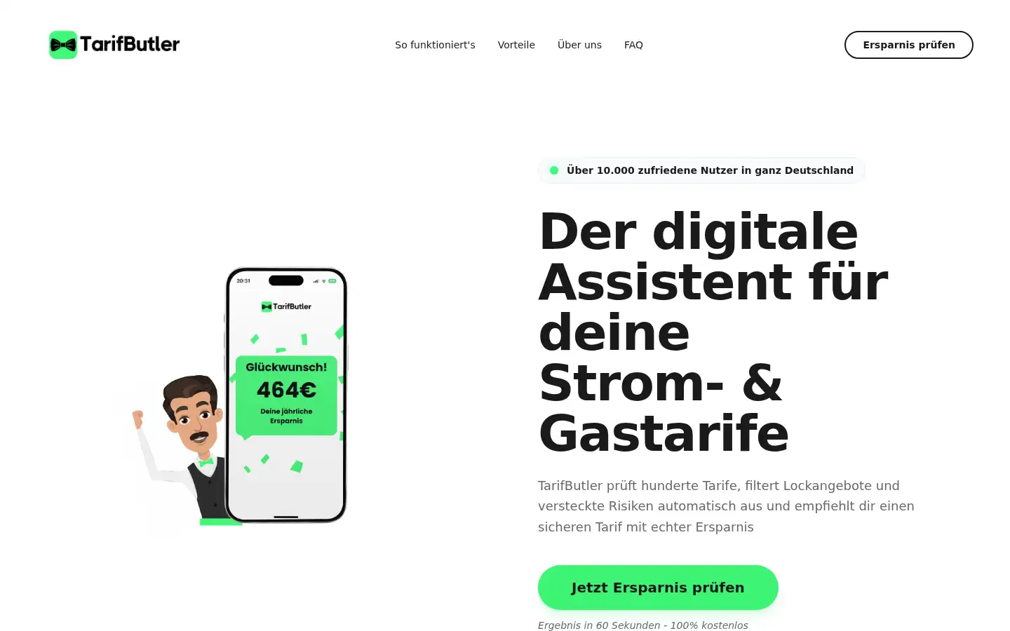 Screenshot of tarif-butler.de